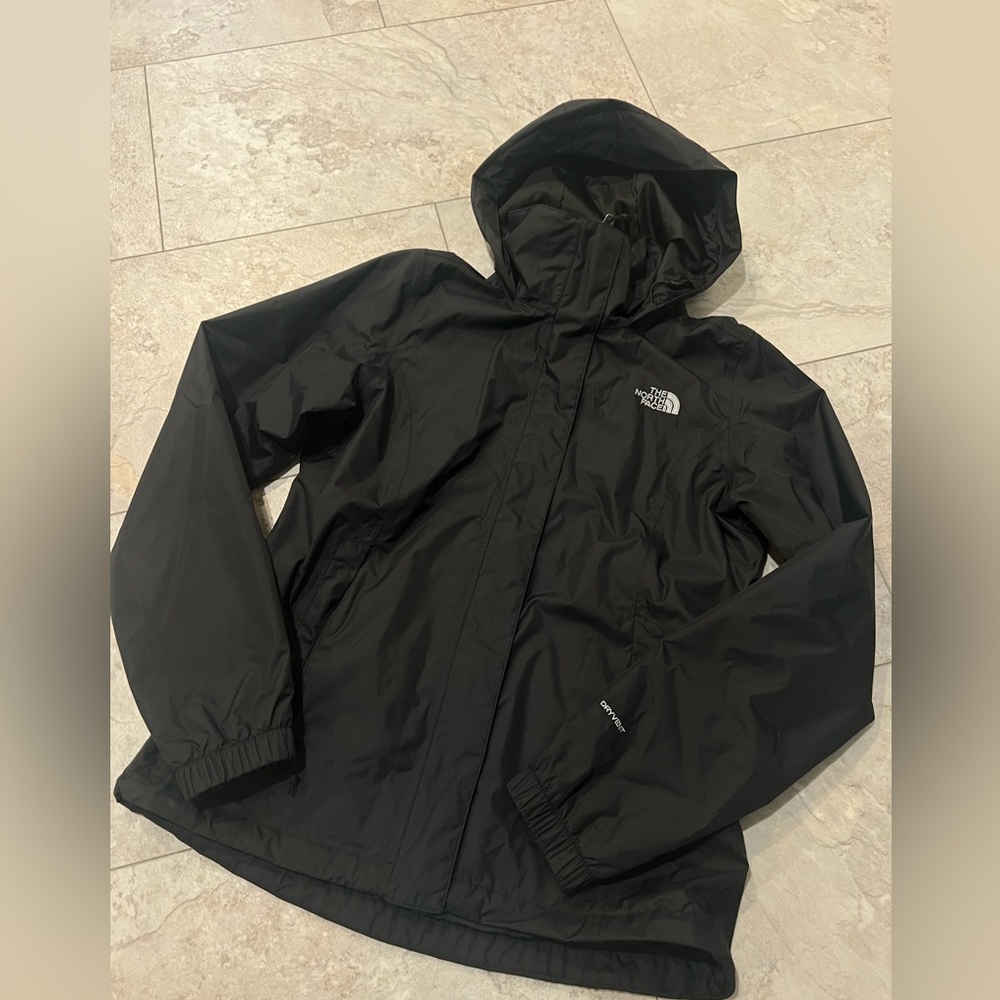 Women’s Black North Face Rain Jacket